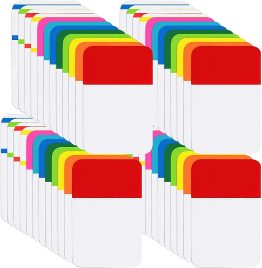 KICNIC File Index Tabs 1 Inch Sticky Flags 960 Pcs, Colored Page Markers Self Adhesive, Repositionable Note Tabs for Documents, Books, Paper, Notebooks, Filing and Folders [24 Sets, 10 Colors]