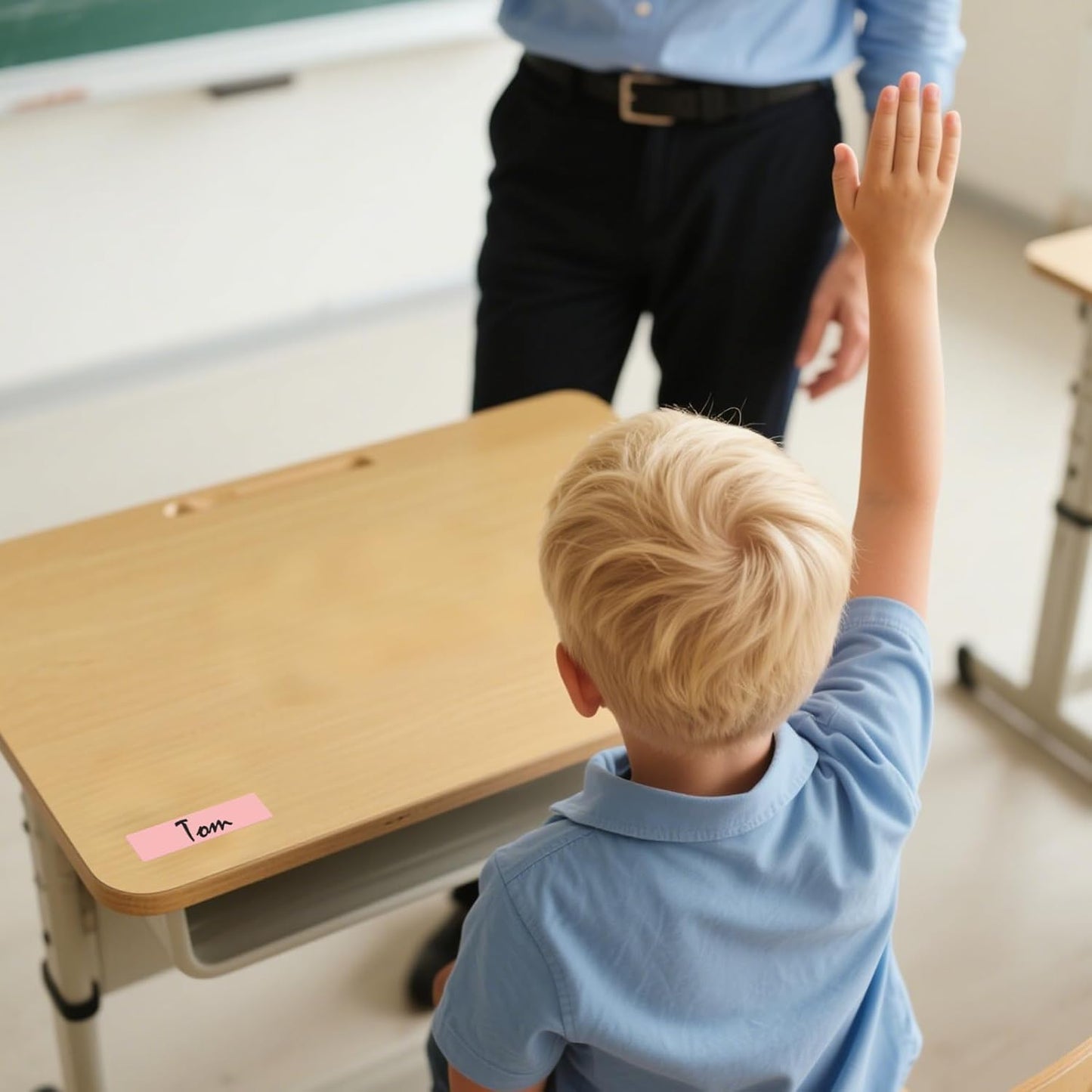 3 × 1 Inches Pink Rectangle Color Coding Labels 1000 PCS, Self-Adhesive Writable Waterproof Vinyl Blank Sticker Roll for Office Home School Business