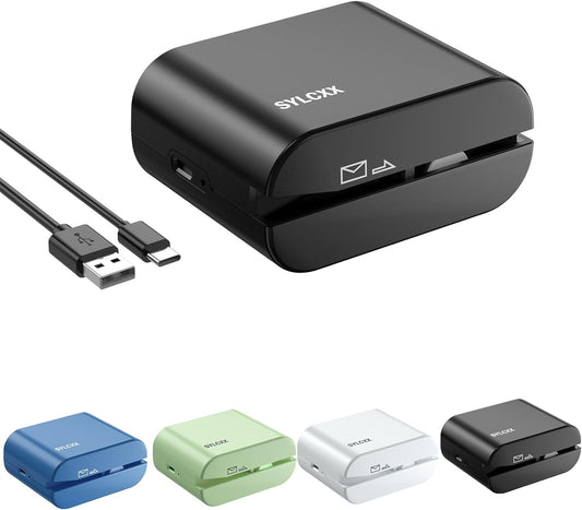 Rechargeable Electric Letter Opener - Letter Openers Envelope Slitter, Electric Envelope Opener, Mail Opener, Universal Envelope Efficient Letter Opener Tool for Office, Home (Black)