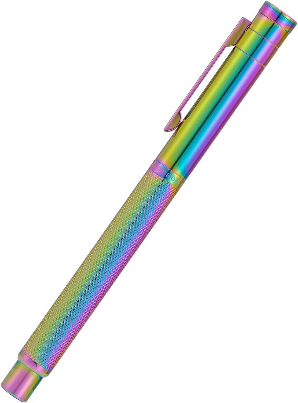 Asvine Hongdian Forest Fountain Pen Extra Fine Nib Rainbow Color with Converter and Metal Pen Box Set