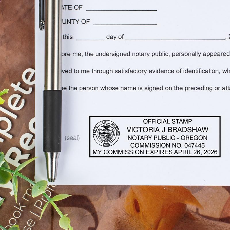 Indiana Rectangular Notary Stamp | Official State Notary Stamp | Official Seals | Meets State Specifications (Indiana, Rectangular Stamp)