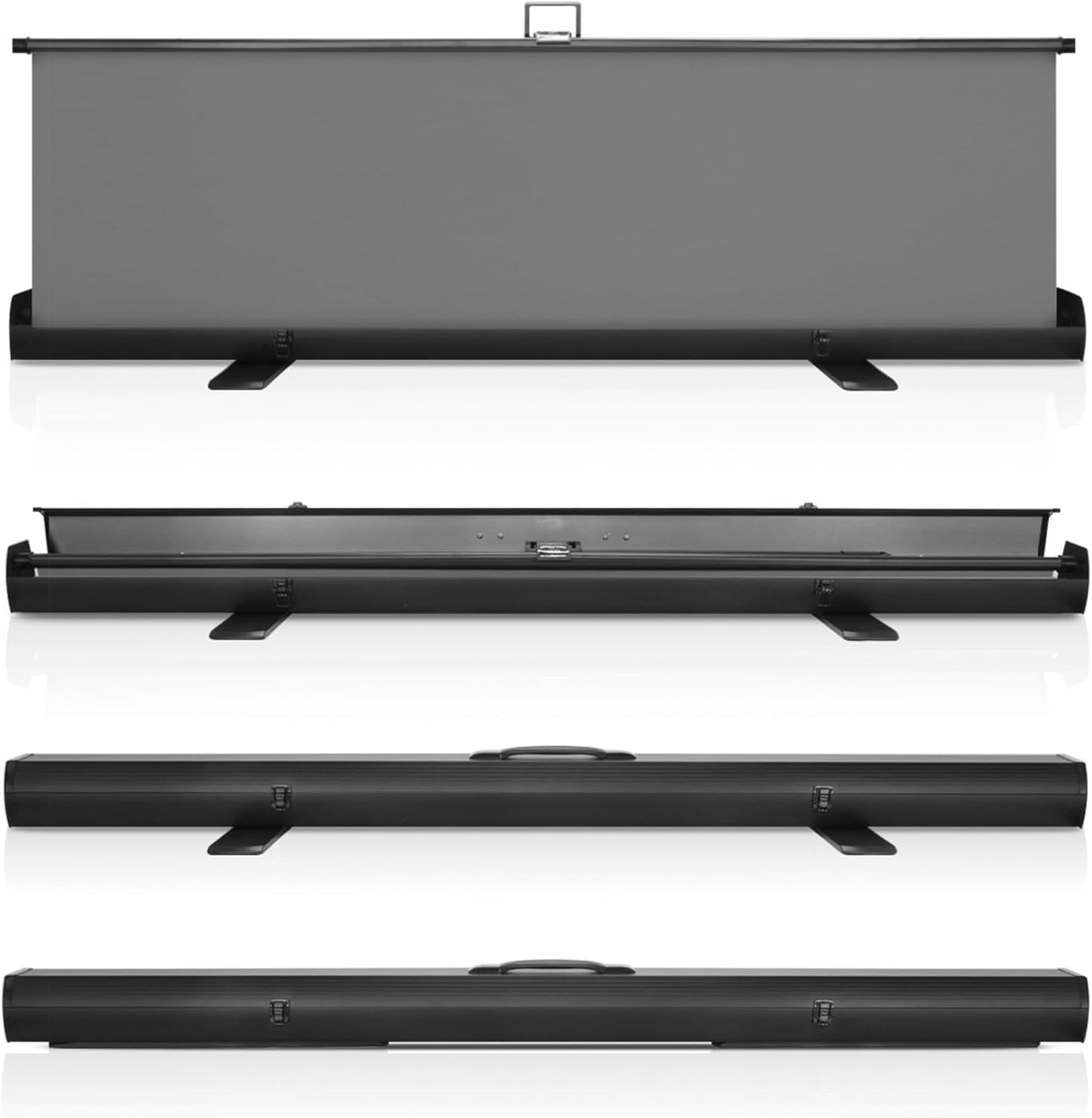 KHOMO GEAR 62-Inch Grey Screen Backdrop – Collapsible & Portable Photography Background for Streaming, Video Calls, Zoom & Studio – Wrinkle-Resistant, High-Density Fabric, Easy Setup