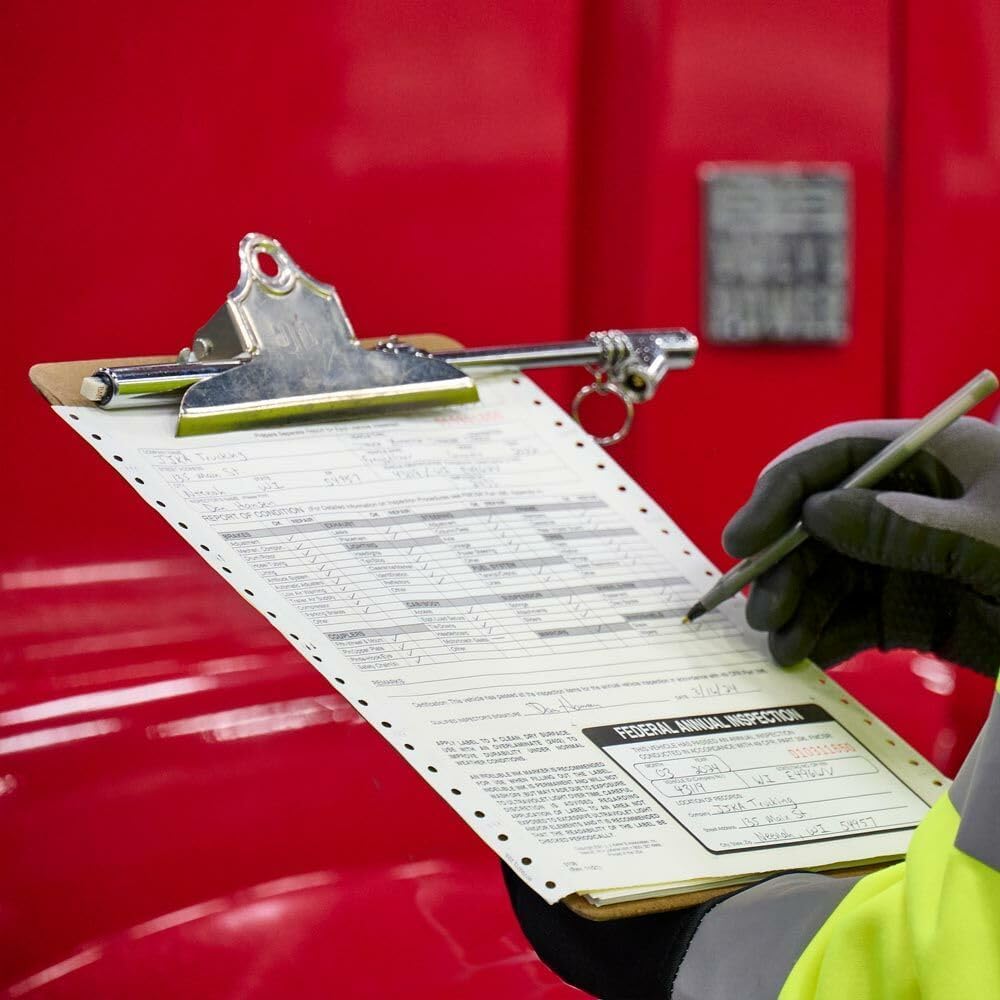 J. J. Keller 100-Pack, Record of Annual Inspection Form with Inspection Decal, 2-Ply Carbonless Form, DOT Compliant