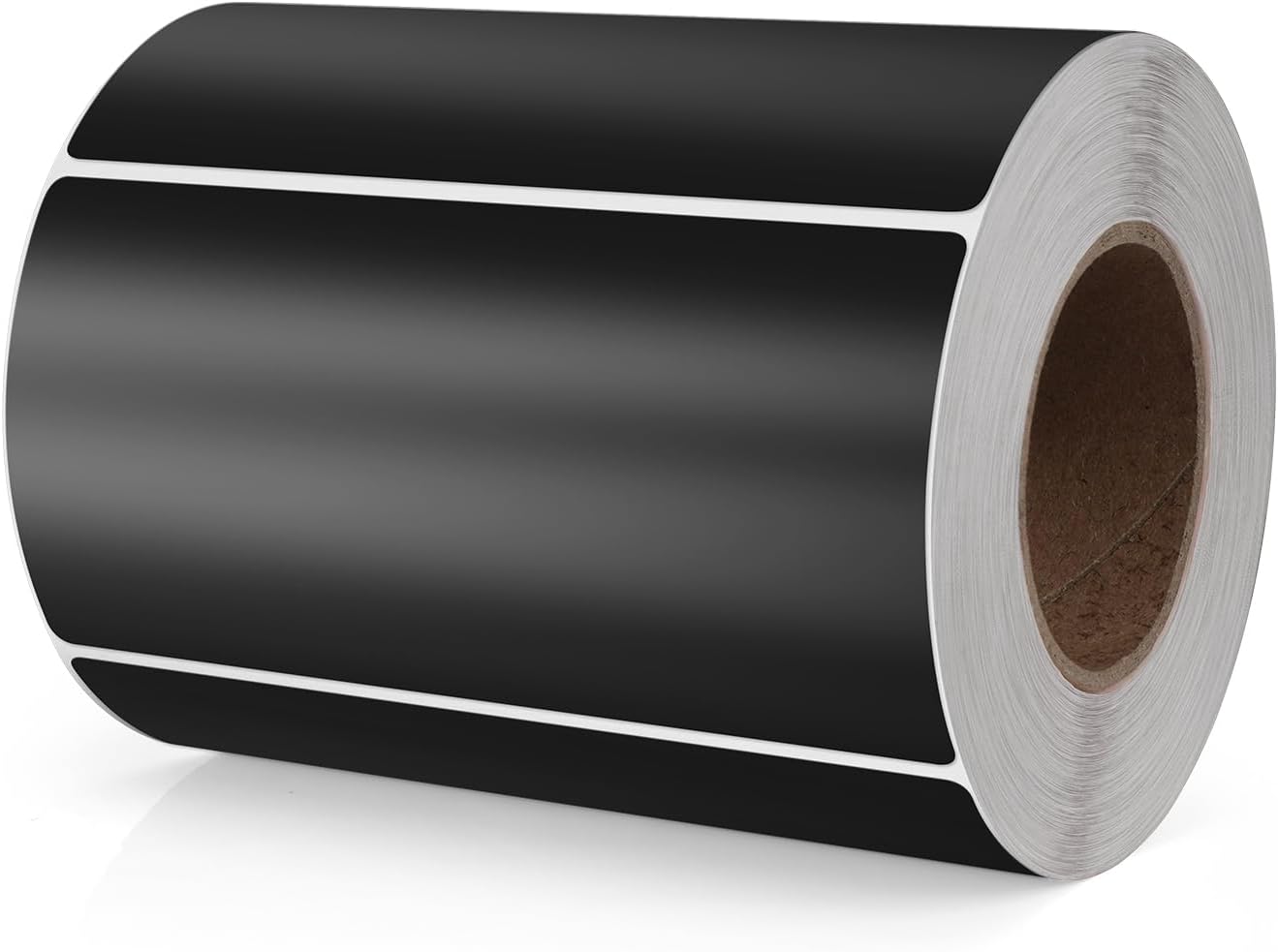 Black Rectangle Stickers 4 x 2 Inch Color Coding Labels Vinyl Roll Self-Adhesive Waterproof Removable 500 PCS