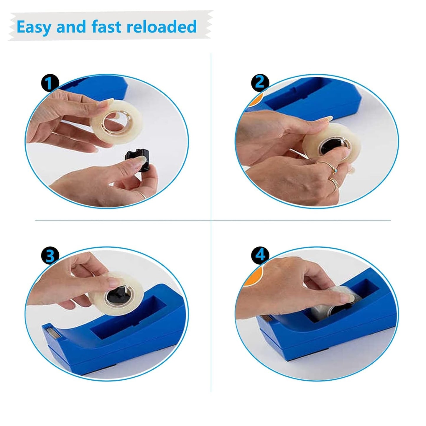 24 Rolls Transparent Tape Refills Rolls Each Rol 1 inch Corel 3/4 x 900 Inches,for School,Office, Home.