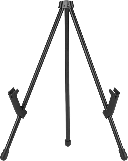 Amazon Basics Tabletop Instant Easel, Black Steel Table Top Easels for Display, Adjustable & Portable Tripod for Paintings, Signs, Posters