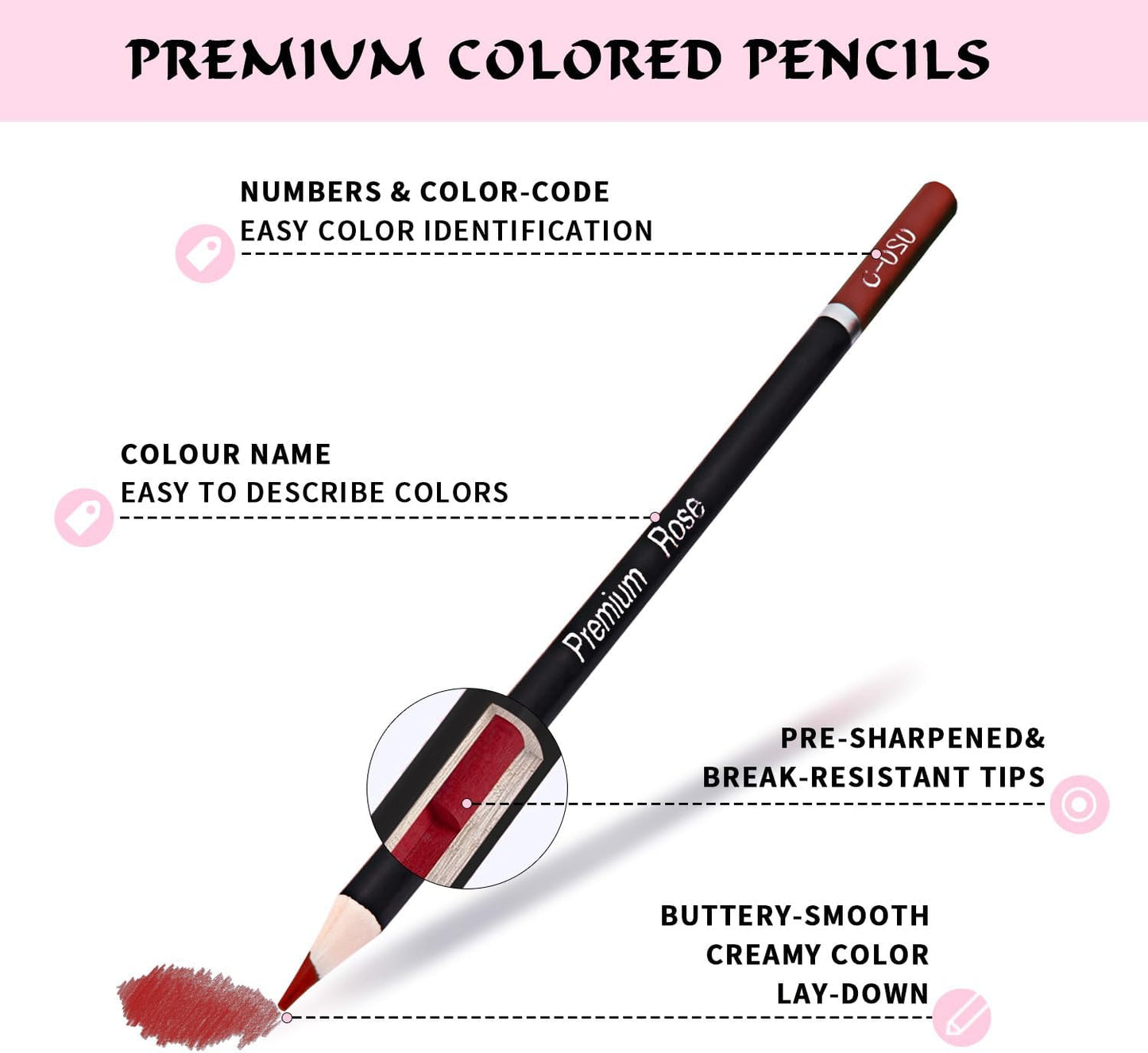 160 Artist Colored Pencils, Oil Colored Pencils for Adult Coloring Books, Soft Core with Vibrant Colors for Artists and Beginners, Coded Pencils for Detailing, Shading & Blending, Packed in Metal Box