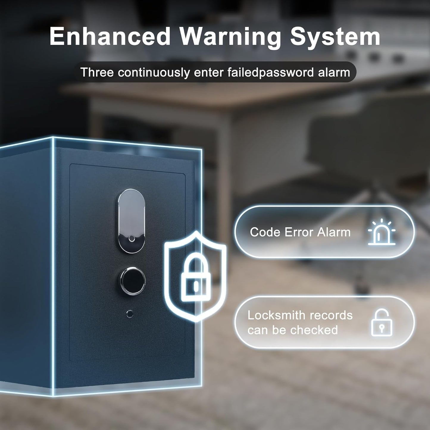 4.0 Cu.Ft Large Fingerprint Safe Box with Fireproof Waterproof Bag, Biometric Home Safe with Lockable Inner Box for Valuables,108 Pounds Heavy Duty Digital Vault with Keys, Removable Shelf, Black