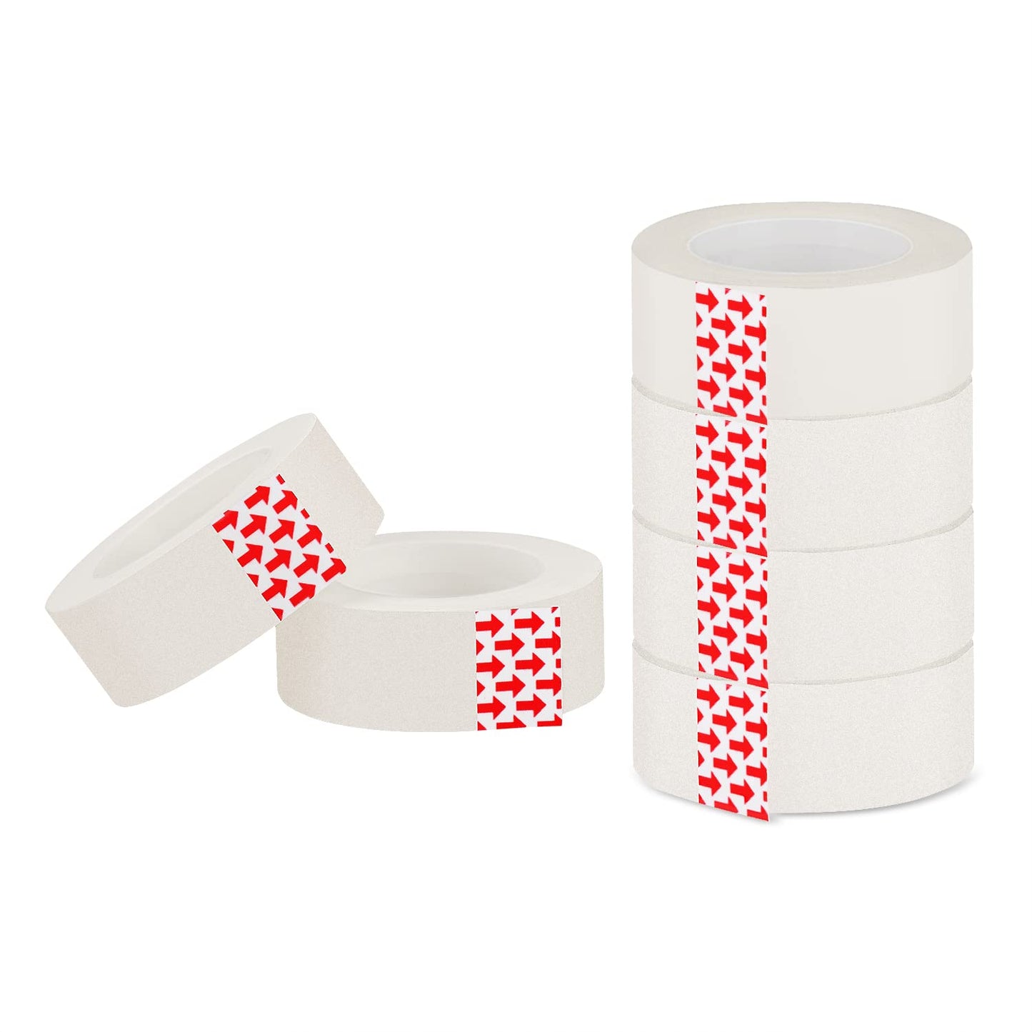 Amazon Basics Matte Finish Tape, 6 Pack, 2.1 x 0.75 inch, Translucent