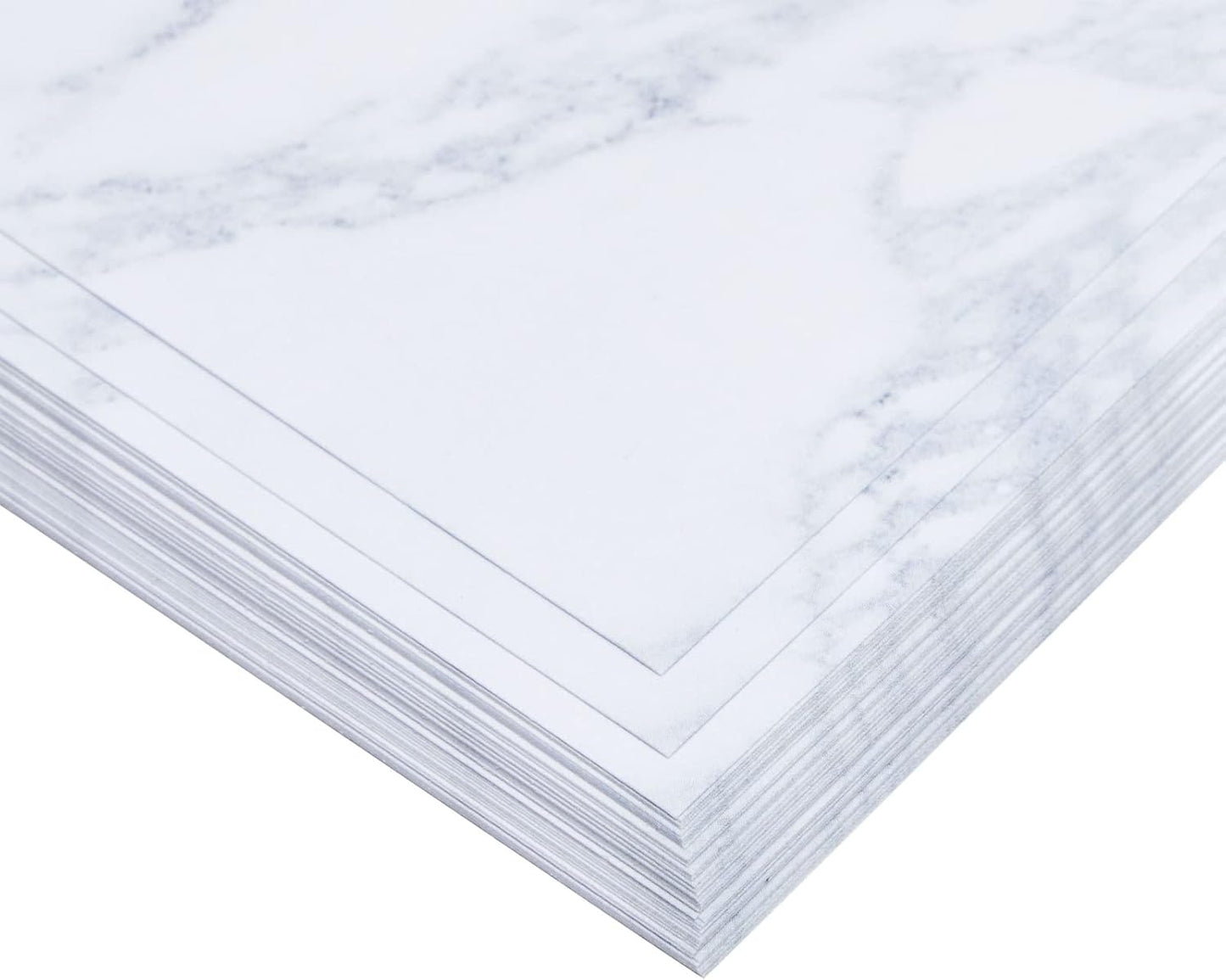 Juvale Resume Paper - 8.5 x 11 In, Gray Marble, 48 Sheets - Inkjet & Laser Printer Compatible Marble Paper for Stationery, Certificates & Invitations