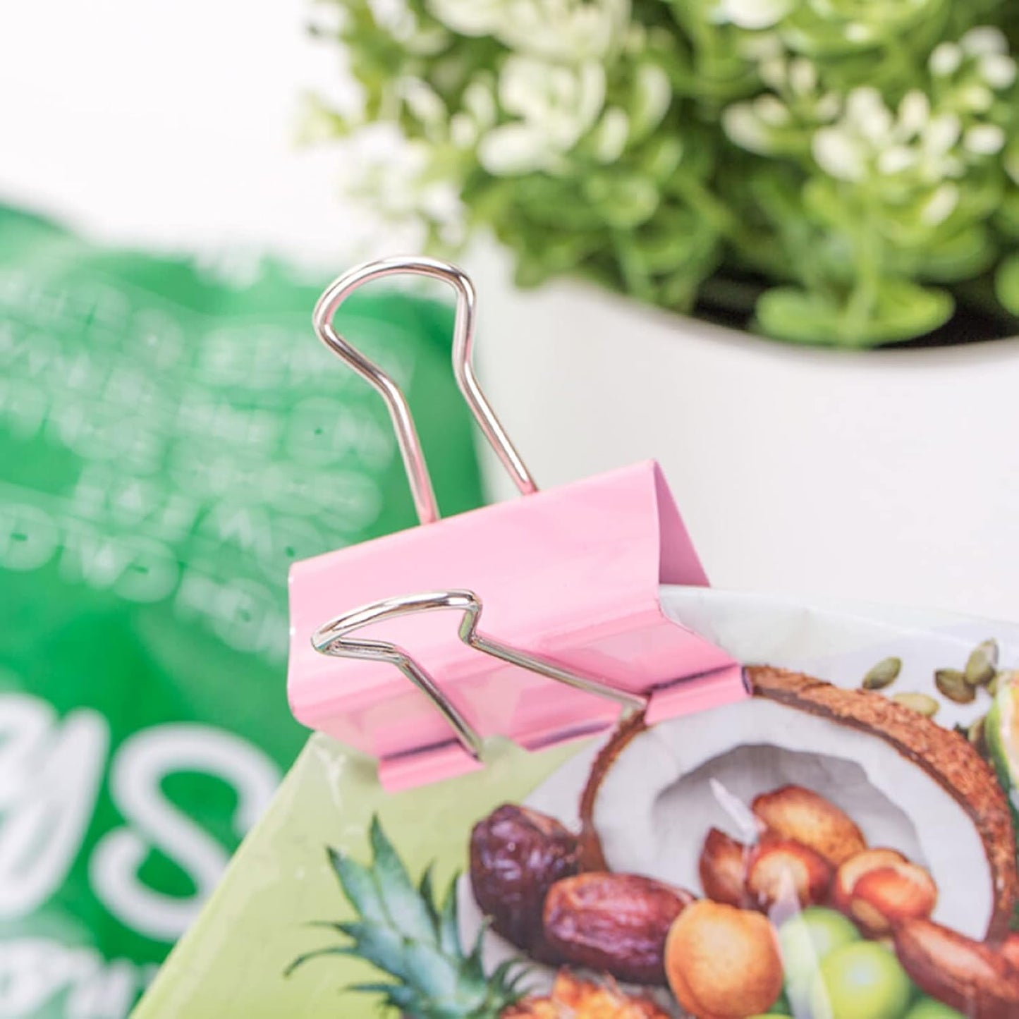 2 Inch Extra Large Binder Clips (24 Pack), Assorted Colors, Colored Jumbo Paper Clips, Big Paper Clamps, Binder Clips Large Size for Home, School and Office Supplies