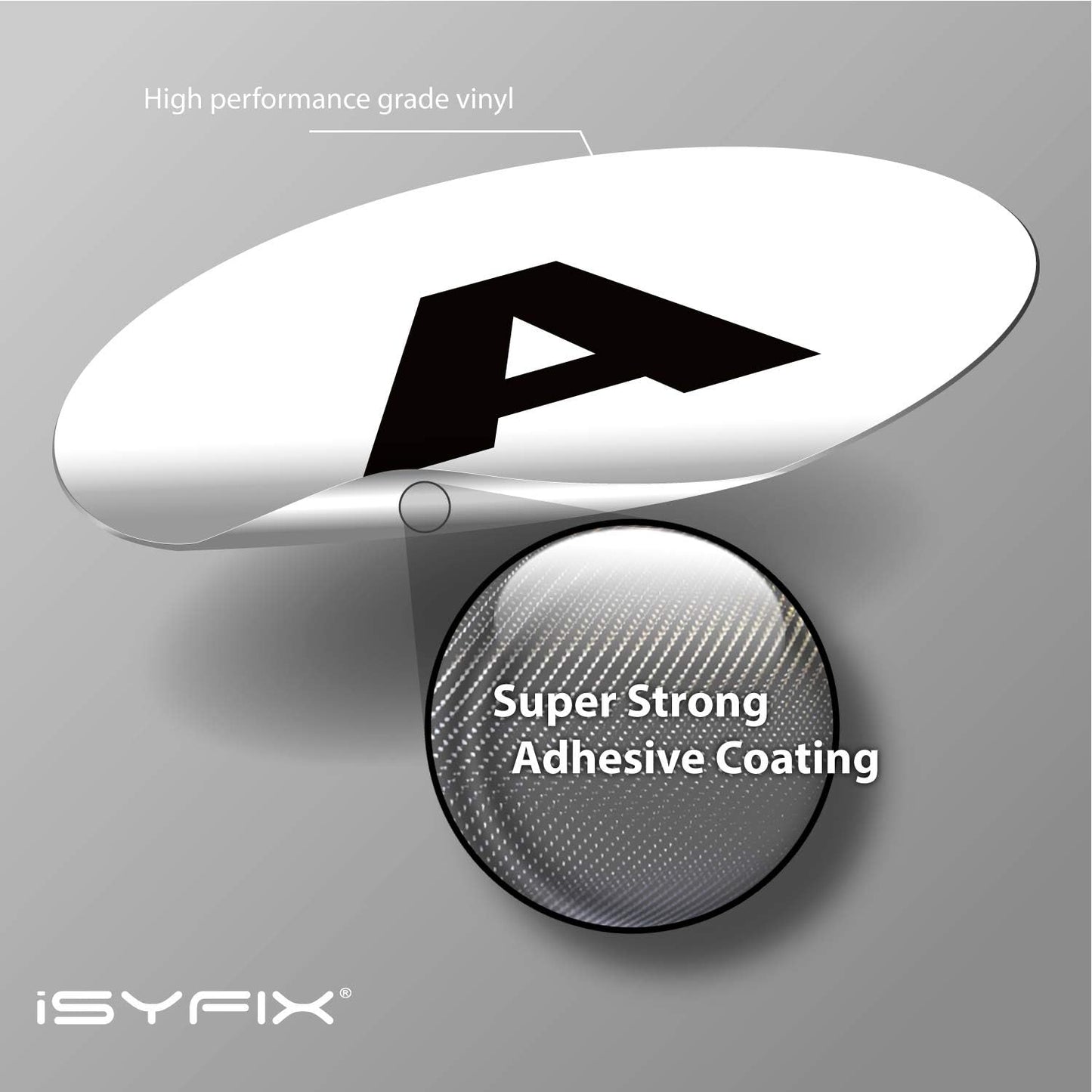 iSYFIX White Vinyl Letters Stickers - 4 inch Self-Adhesive, A to Z, 4 of Each Letter - Premium Decal for Indoor & Outdoor, for Inventory, Storage, Organizing, Alphabet for Boxes, Toolbox, Lockers