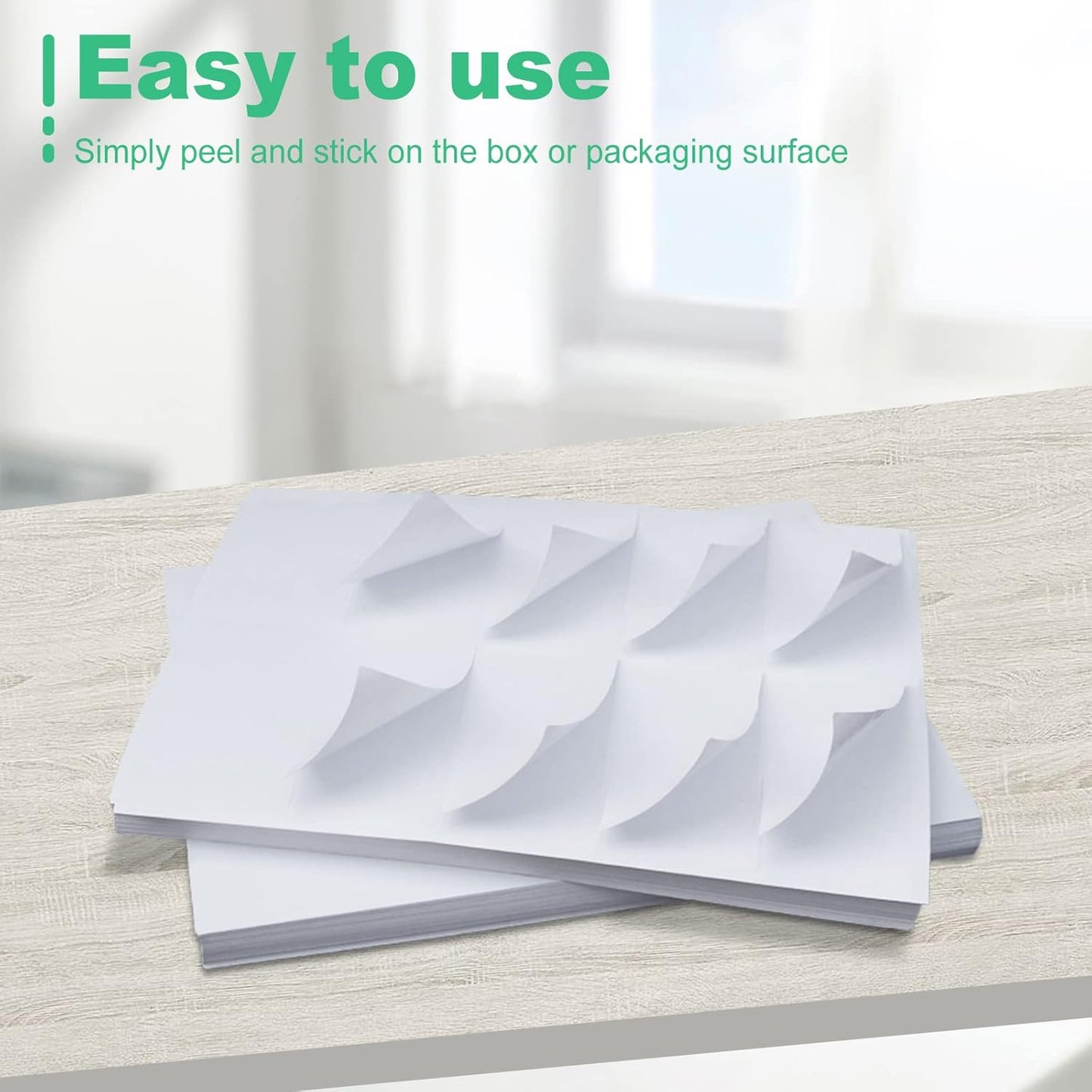 10 per Page Labels, Blank White Permanent Adhesive Shipping Address Labels for Laser/Ink Jet Printer, 2" x 4", 10-UP Labels (100 Sheet, 1000 Labels)