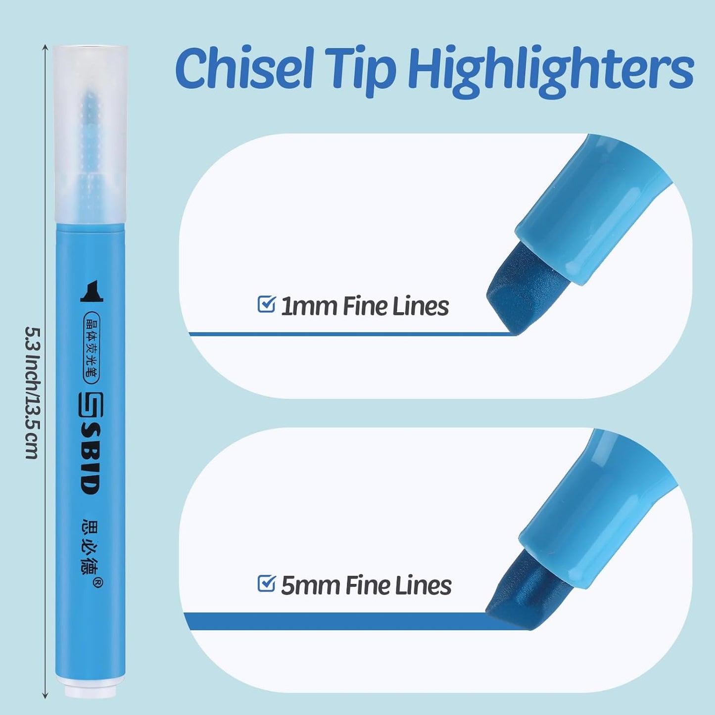 120 Pcs Highlighters Bulk 6 Assorted Colors Chisel Tip Pack Highlighter Set Fluorescent Highlighters Quick Drying Highlighter Markers Pens for School Classroom Office Home