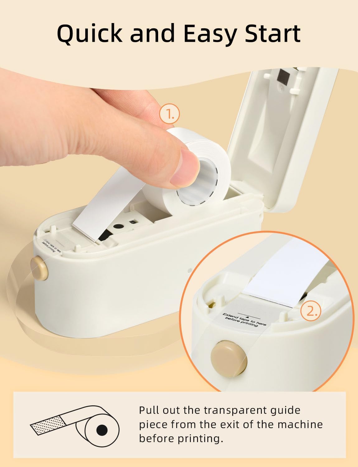 Makeid L1 Label Maker Machine with Tape - Portable & Rechargeable Label Makers Compatible with 9 12 16mm Waterproof Tape - Mini Bluetooth Labeler for Organizing Home Office School