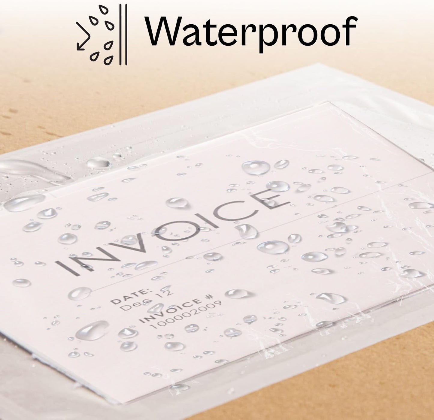 7x10 Inch Packing Slip Envelope Pouches, Mailing Bag Sleeves, Clear White, 7 x 10 inch, Self Adhesive, 1000 Pack