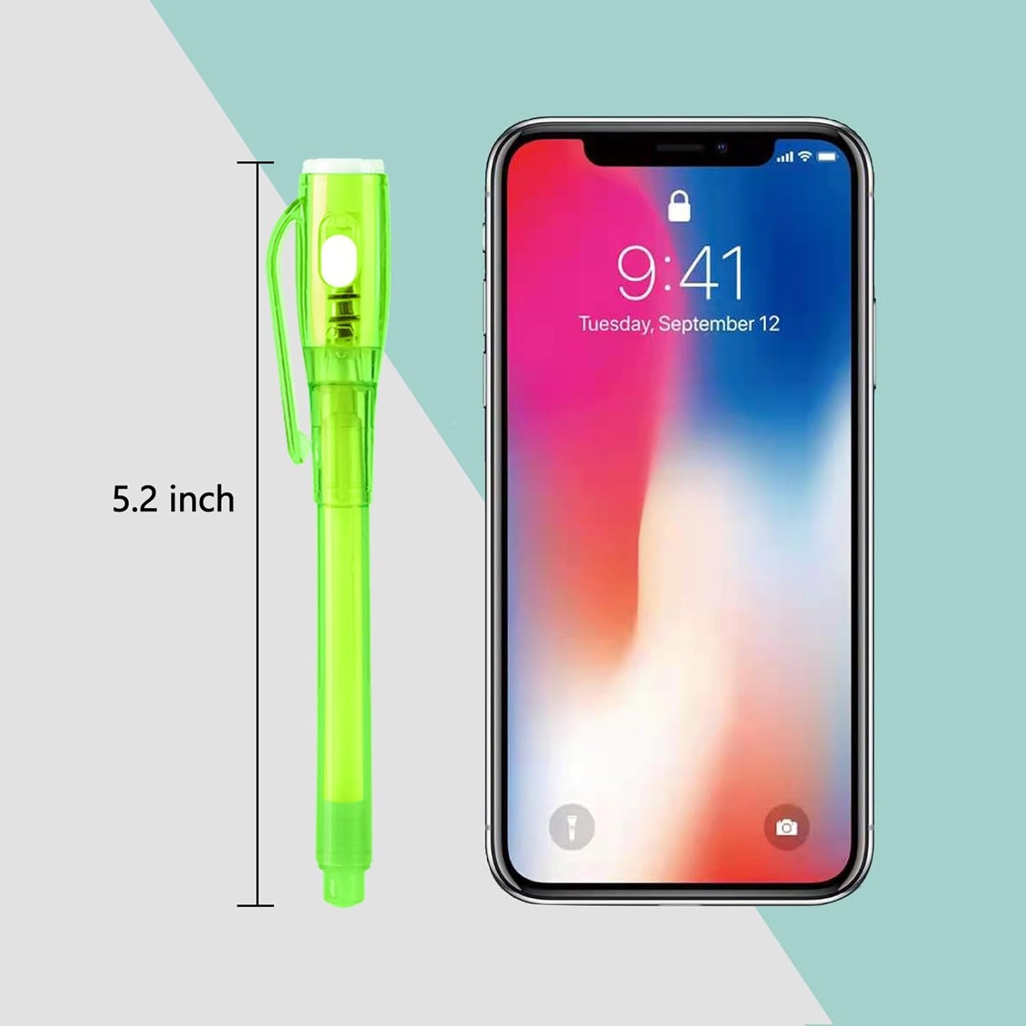 24 PCS Invisible Ink Pen with UV Light Magic Marker Spy Pen Party Favors for Kids Goodie Bags Stuffers for Kids Birthday Gifts Classroom Prizes