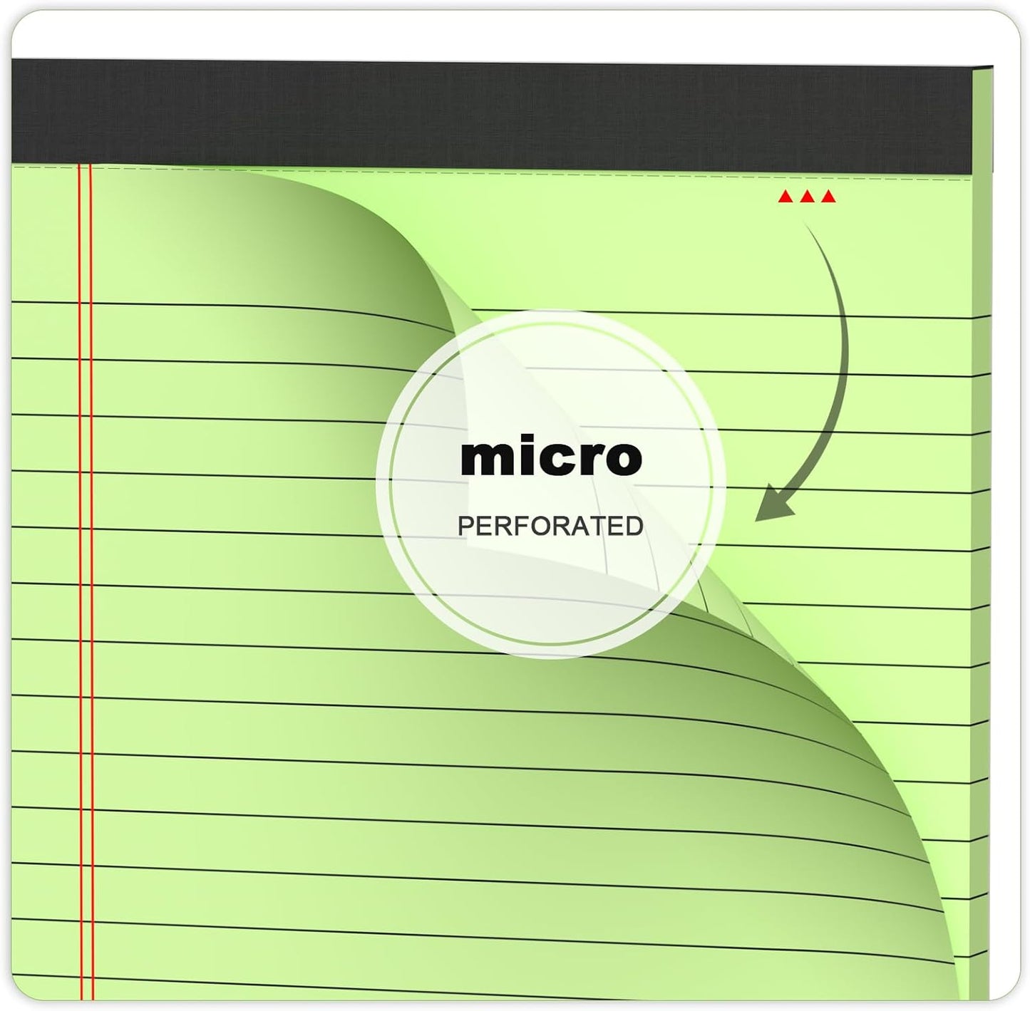 5pcs Colored Note Pads 5x8 College Ruled Small Legal Pads Paper Notepads 5 Pack Study Back Writing Pads 5 x 8 Paper Pads Perforated Narrow Ruled Pads of Paper 30 Sheets/Pack