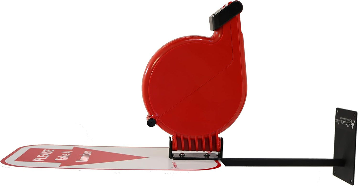 3 Digit Take-a-Number T80 System (Includes 1 Free Roll of 3-Digit Tickets)