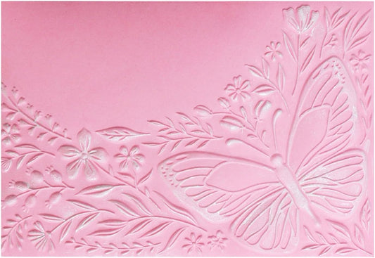 BAOFALI 3D ButterfliesTheme Plastic Embossing Folders Flowers and Leaves for DIY Scrapbooking Photo Album Card Paper Craft Decoration for Card Making,Embossing Template Paper Card Embossing Stencil