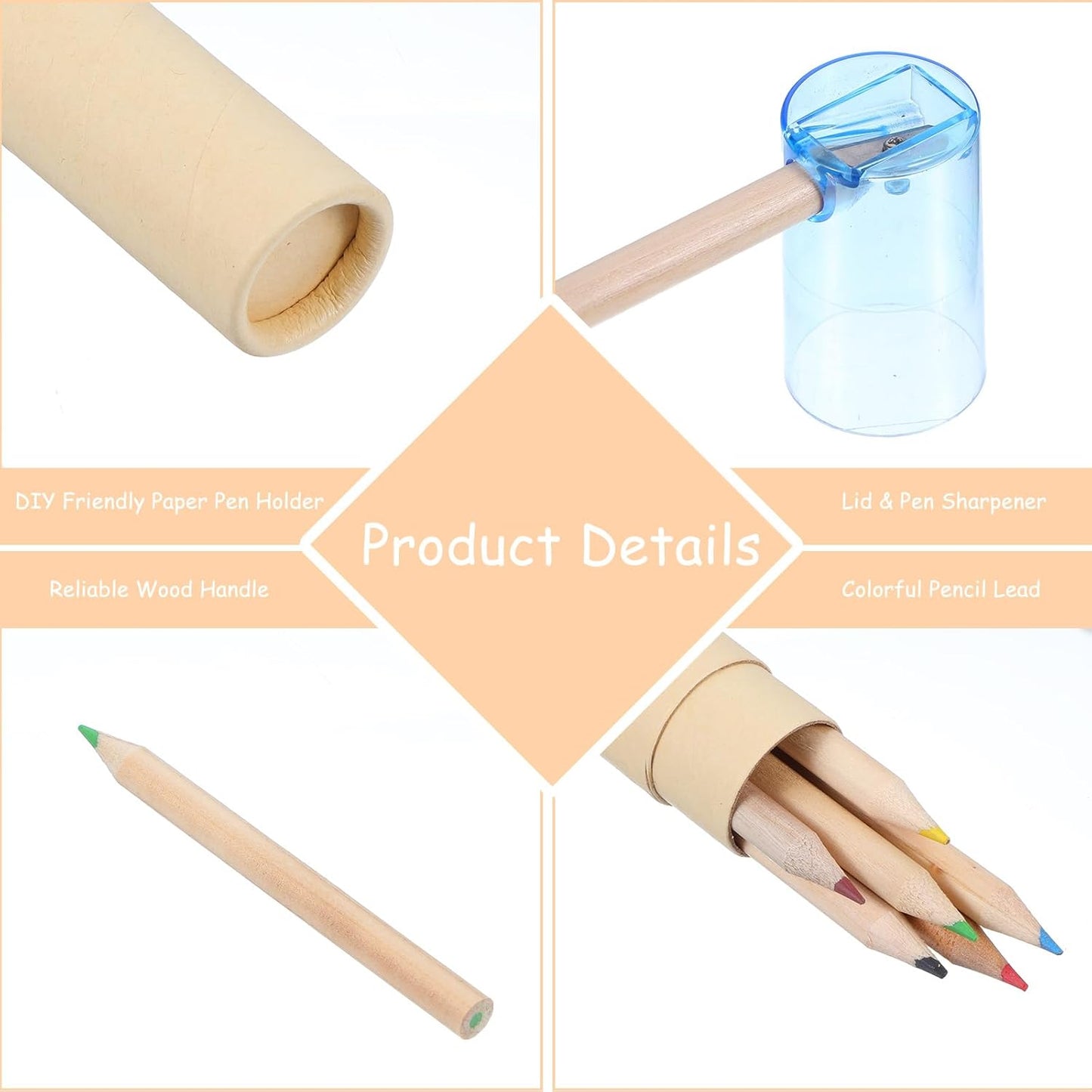 48 Pcs Mini Colored Pencils, Coloring Drawing Pencil Bulk with Sharpener Portable Coloring Pencils Set for Artists Sketching Painting Classroom School Kids Teachers Supplies