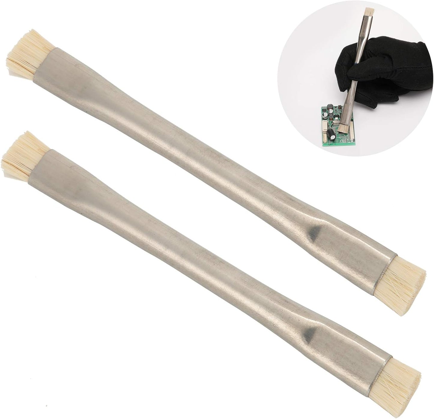 2 PCS Anti Static Brush, Motherboard ESD Brush, Electronic Cleaning Brushes, for Mobile Phone, Tablet, Computer Fans