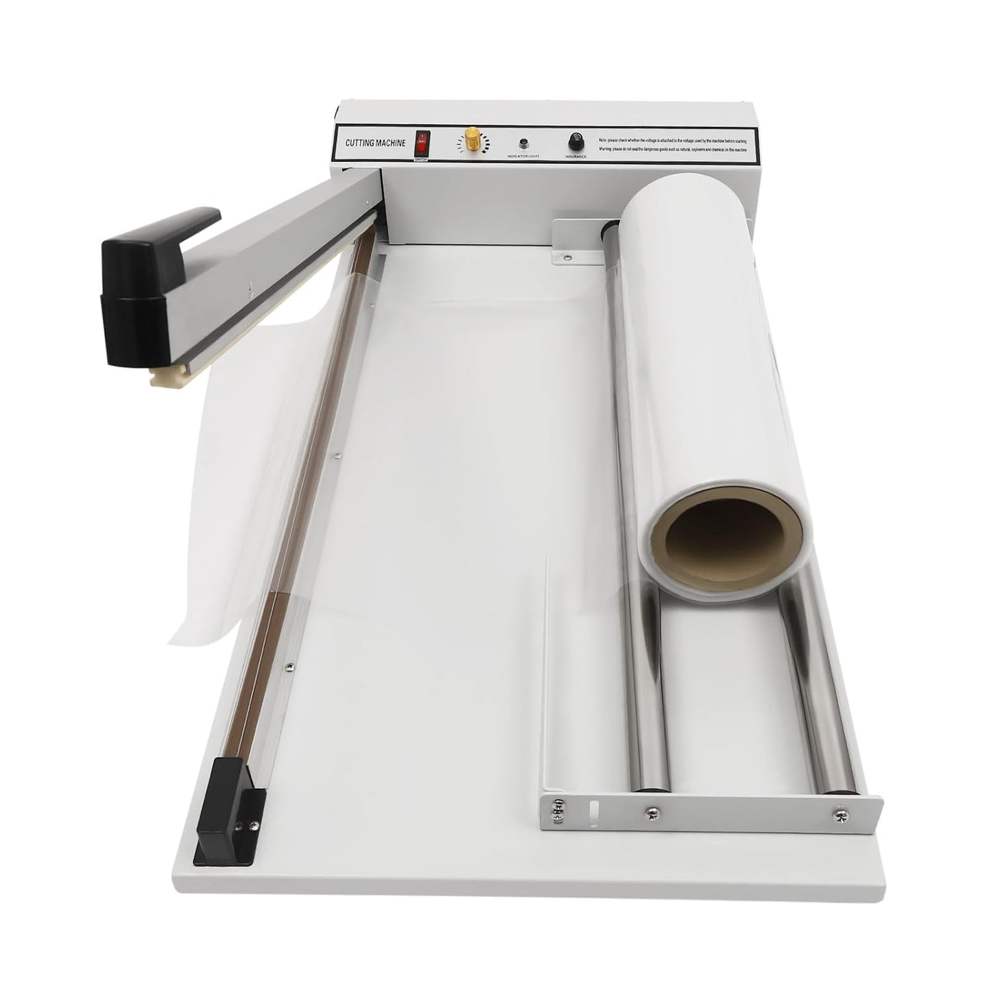 24" Shrink Wrap Machine, 530W Sealer with Heat Gun, Adjustable Temperature Heat Sealing for PVC, POF, PP, PE Films, Ideal for Packaging and Protection