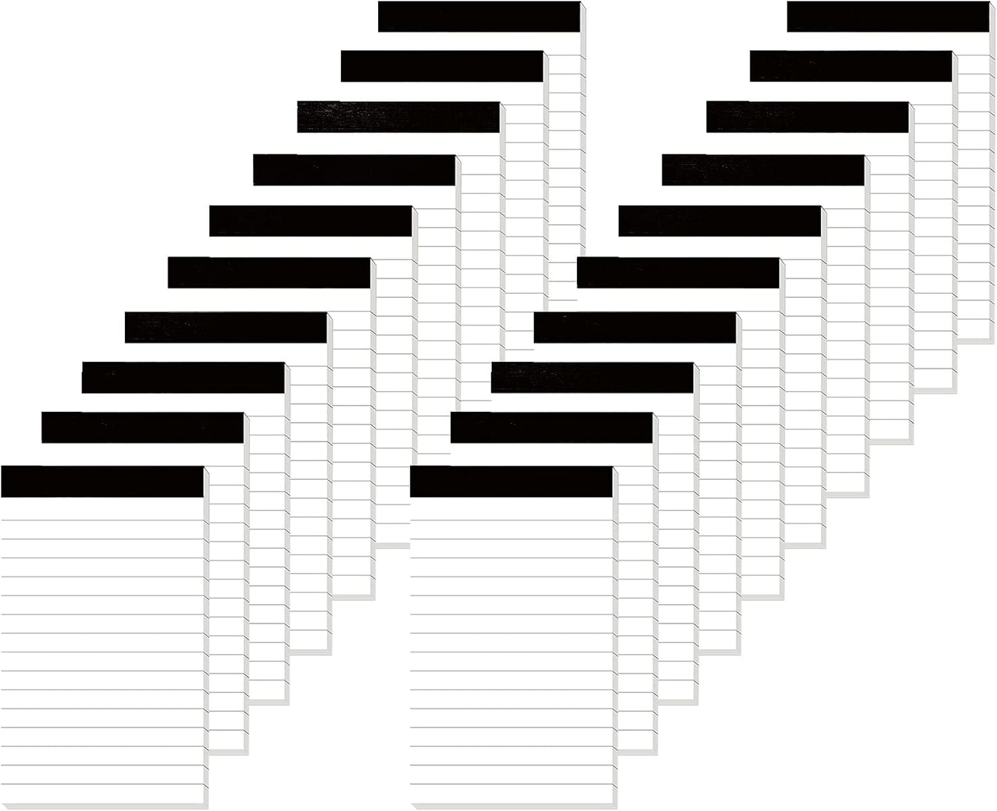 20 Pack Small Notepad, 3 x 5 Inch Ultra Quality Note Pads, Server Lined Papers and Desk Notepads for Office Supplies, Writing and Memo pads 30 Sheets Each