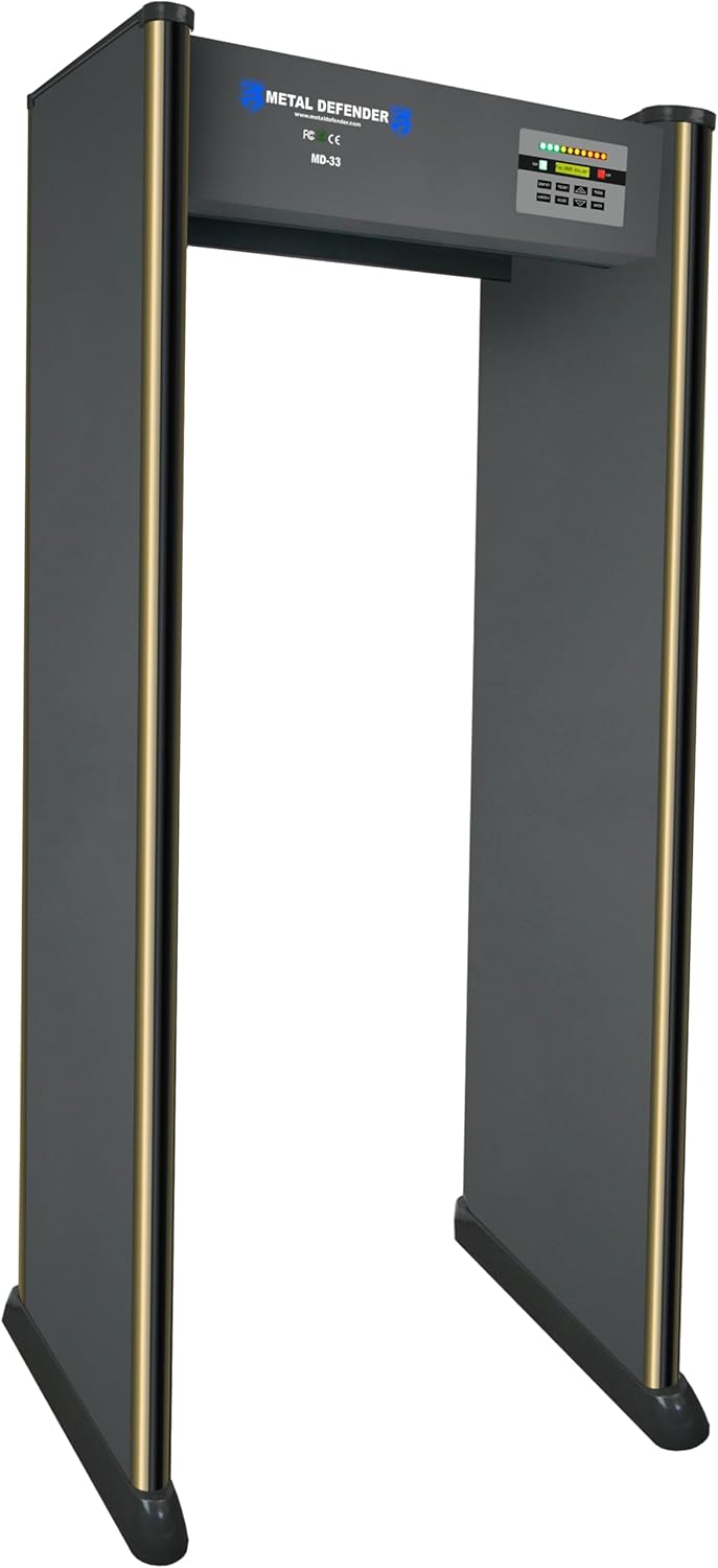 33 Zone Walk-Through Metal Detector,Metal Detector Door Frame,Door Sensor,Detector Sensor,Airport Baggage Scanner Safety,Metro and Train Station Checkpoint Detector