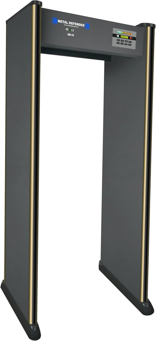 33 Zone Walk-Through Metal Detector,Metal Detector Door Frame,Door Sensor,Detector Sensor,Airport Baggage Scanner Safety,Metro and Train Station Checkpoint Detector