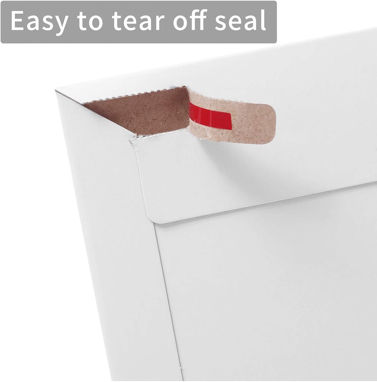 25 Pack Rigid Mailers 6.25 x 8.25 inches, Self Seal Photo Document Mailers Premium Cardboard Keep Flat Envelopes for Photos, Pictures, Papers, Files, CD