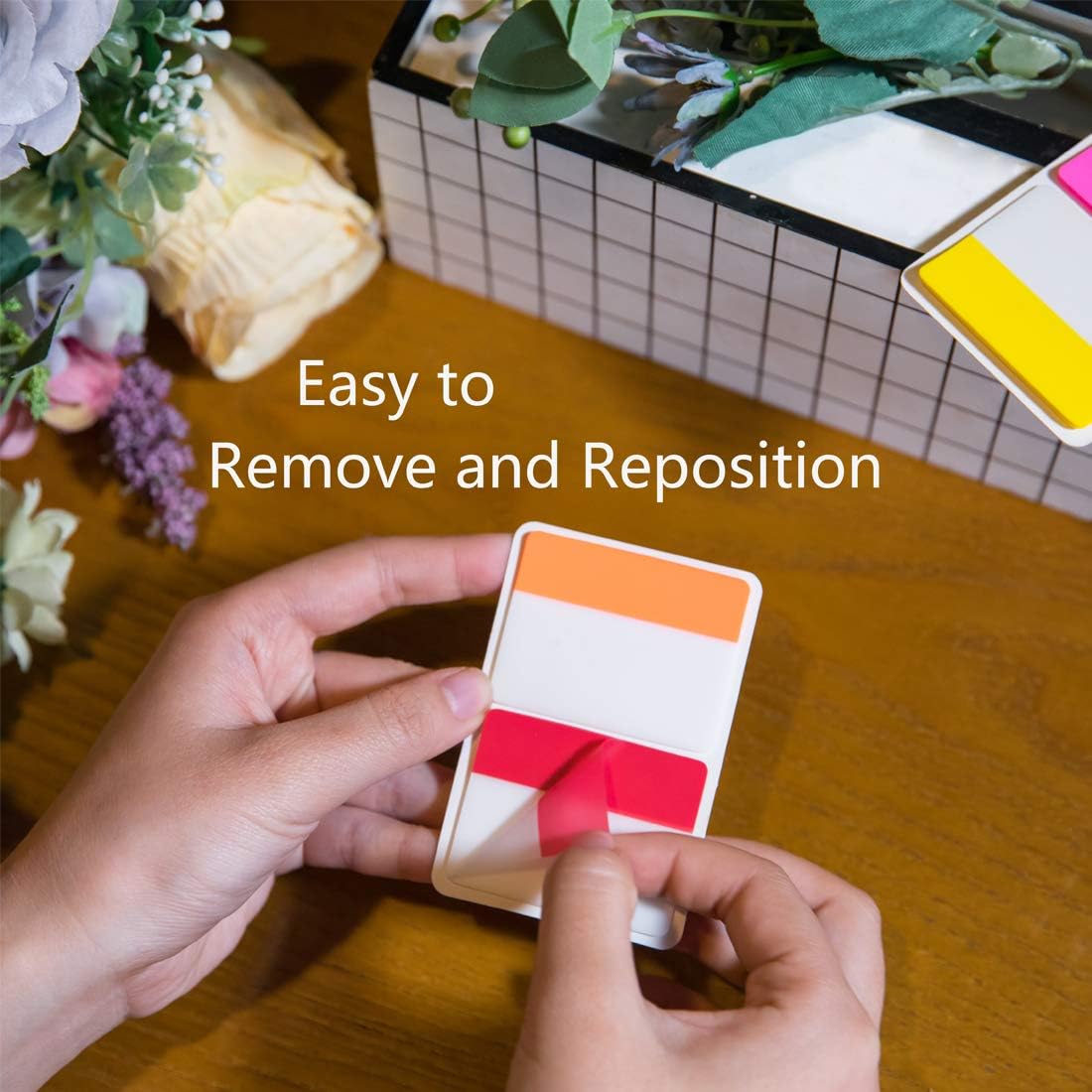 KICNIC Sticky Tabs 480 Pcs, Adhesive Book Tabs, Page Markers, 1 Inch, 2 Inch, 3 Inch Annotation Tabs, Labels for Books, Notebooks, Files, Binders, Bible, Flags for Office and School Use (10 Colors)