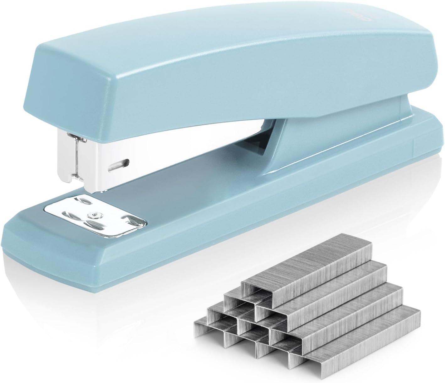Deli Stapler, Desktop Staplers with 640 Staples, Office Stapler, 25 Sheet Capacity, Blue