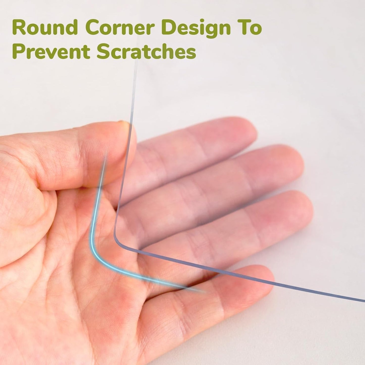 12 x 72 Inch Clear Table Cover Protector, Clear Desk Mat, Transparent Table Protector, 1.5mm Plastic Table Cover, Vinyl Table Protector, Desk Mats on Top of Desks