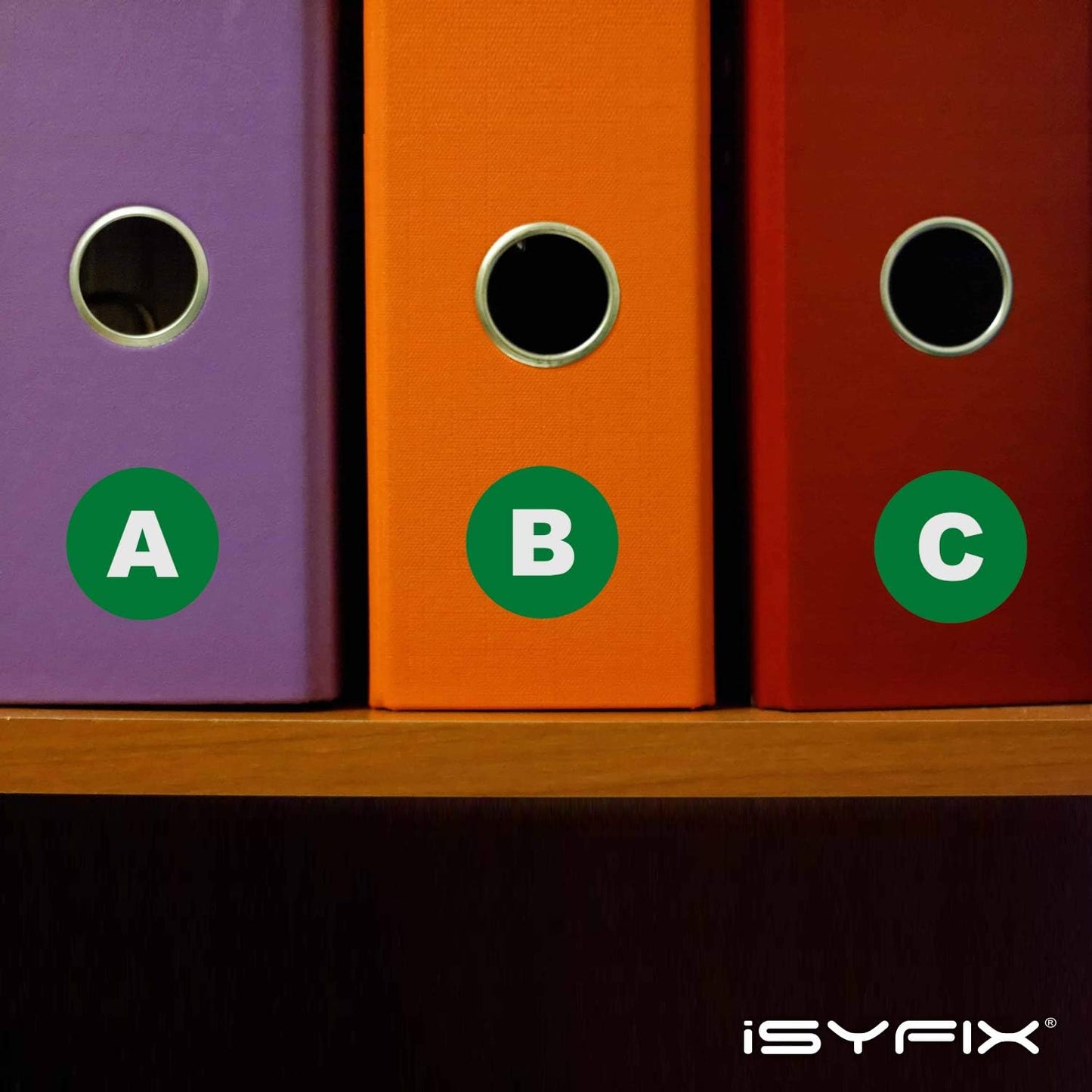 iSYFIX Green Vinyl Letters Stickers - 4 Sets, 1 inch Self-Adhesive, A to Z - Decal for Indoor & Outdoor, Ideal for Inventory, Storage, Organizing, Alphabet for Boxes, Bins, Toolbox, Lockers & More