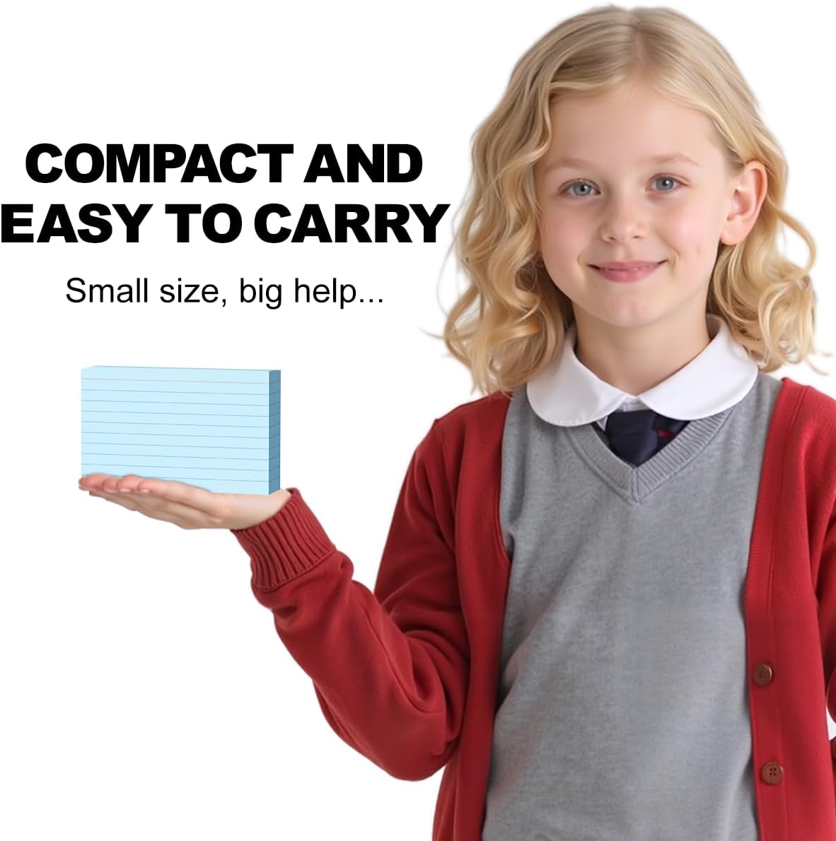 300 Count 3x5 Index Cards Lined Colorful Notecards Bulk Flashcards for Studying 3 x 5 Index Cards Ruled Notecards Multicolored Note Cards Flash Cards for Notes Office School, 6 Pack of 50 Sheets