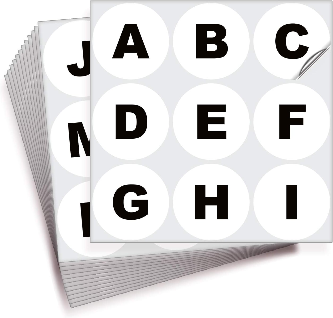 iSYFIX White Vinyl Letters Stickers - 3 inch Self-Adhesive, A to Z, 4 of Each Letter - Premium Decal for Indoor & Outdoor, for Inventory, Storage, Organizing, Alphabet for Boxes, Toolbox, Lockers