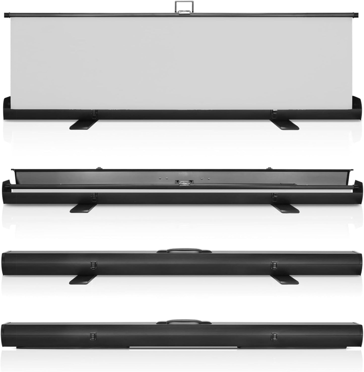 KHOMO GEAR 62-Inch White Screen Backdrop – Collapsible & Portable Photography Background for Streaming, Video Calls, Zoom & Studio – Wrinkle-Resistant, High-Density Fabric, Easy Setup