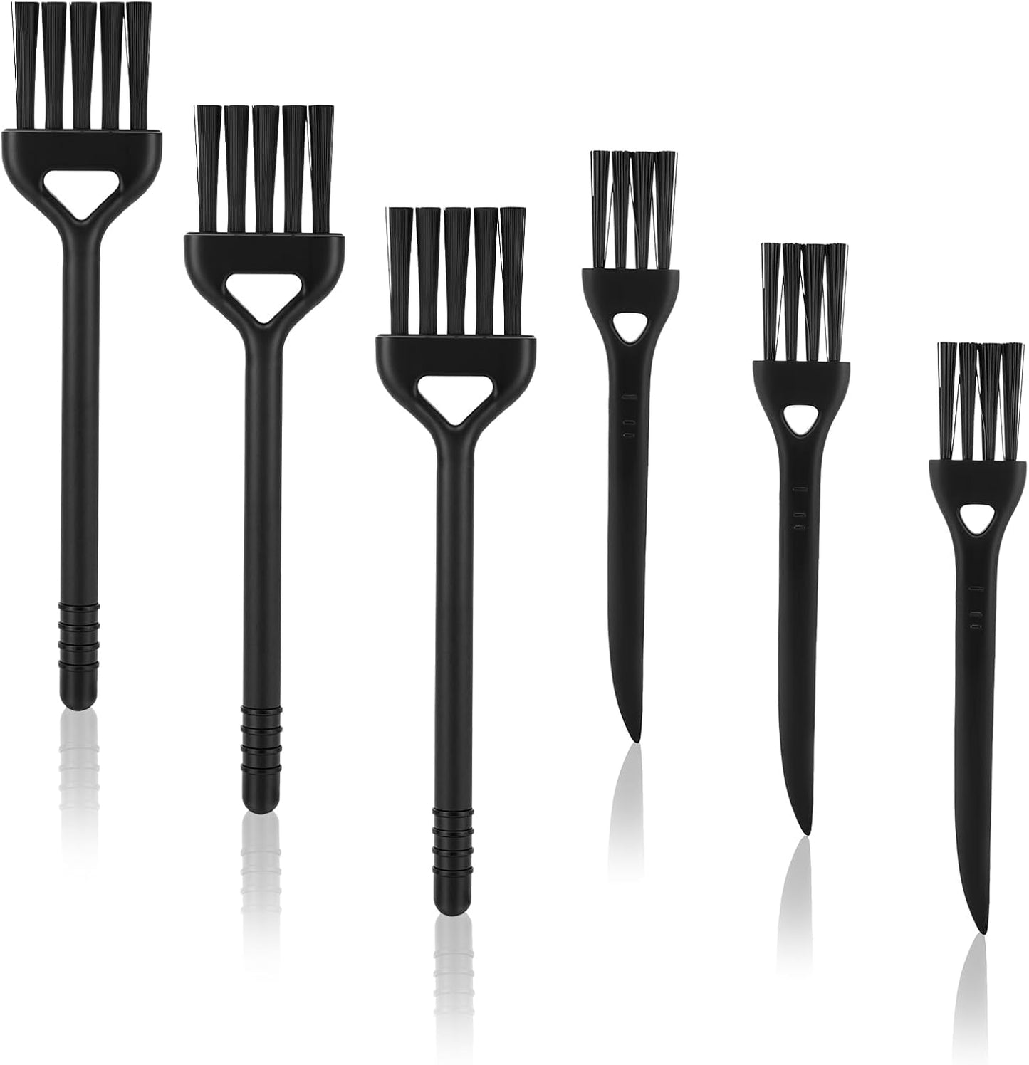 6 Pcs Mini Keyboard Cleaning Brushes Computer Brush Portable Cleaning Kit Antistatic Small Cleaner Multi-Function Brush Dust Clean Brushes for Camera Narrow Spaces (Black)