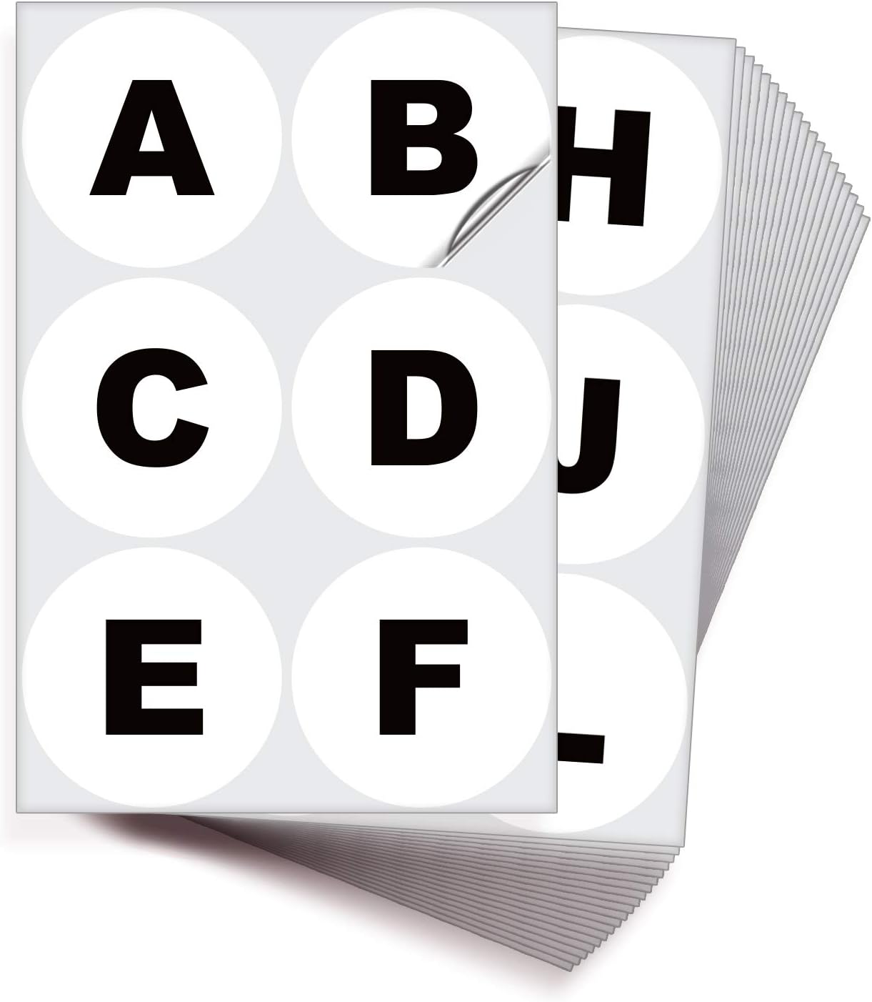 iSYFIX White Vinyl Letters Stickers - 4 inch Self-Adhesive, A to Z, 4 of Each Letter - Premium Decal for Indoor & Outdoor, for Inventory, Storage, Organizing, Alphabet for Boxes, Toolbox, Lockers