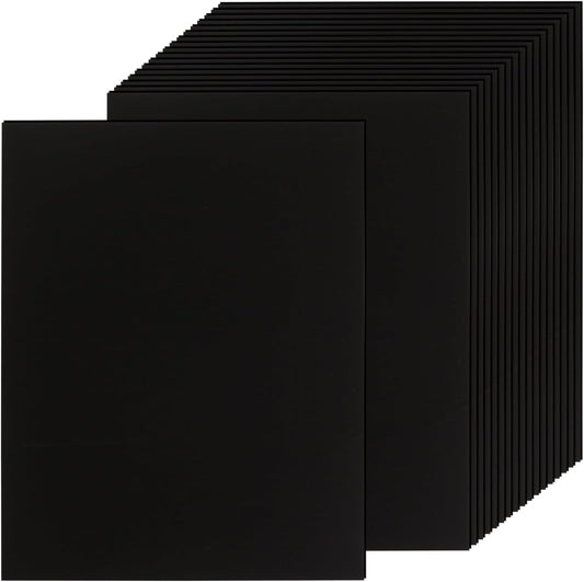50 Sheets Black Cardstock Thick Paper 8.5 x 11, 250gsm/92lb Blank Heavy Cards Stock for Invitations, Printing, Postcards, Thankyou Cards, Index Cards, DIY Cards (Black, 8.5 x 11 inch)