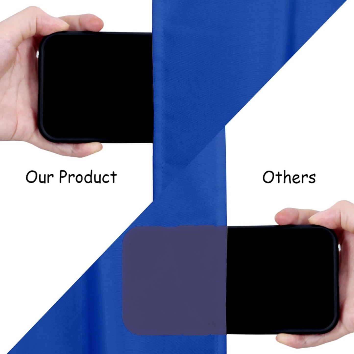 Backdrop Curtains Royal Blue 10ft x 10ft Polyester Photography Backdrop Drapes for Baby Shower Party Birthday Backdrop Decorations