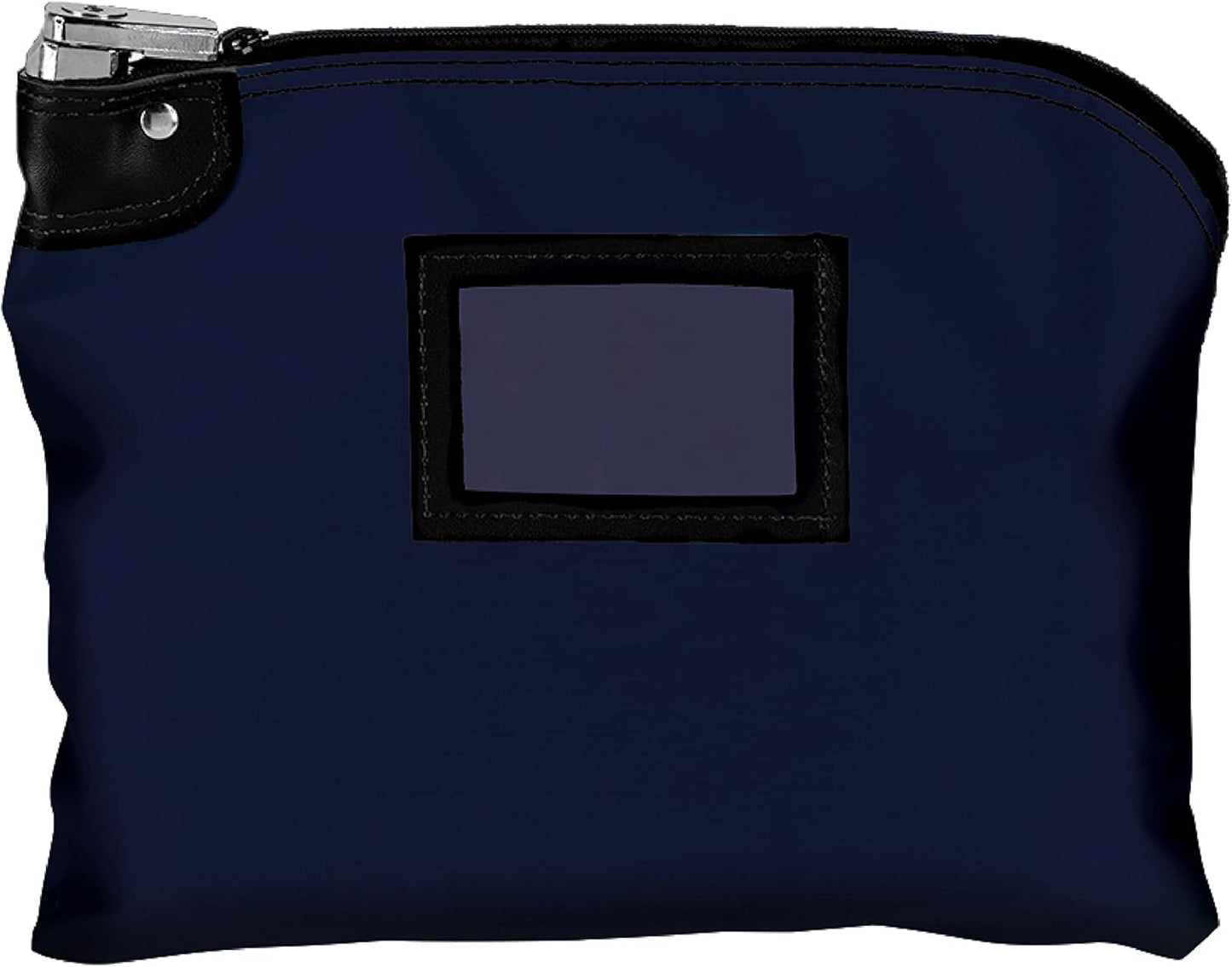 BankSupplies Laminated Nylon Locking Deposit Bag | Navy Blue | 15W x 11H | 2 Keys Included for Each Bag | HIPAA | Puncture Resistant Laminated Nylon | Double Stitched Seams