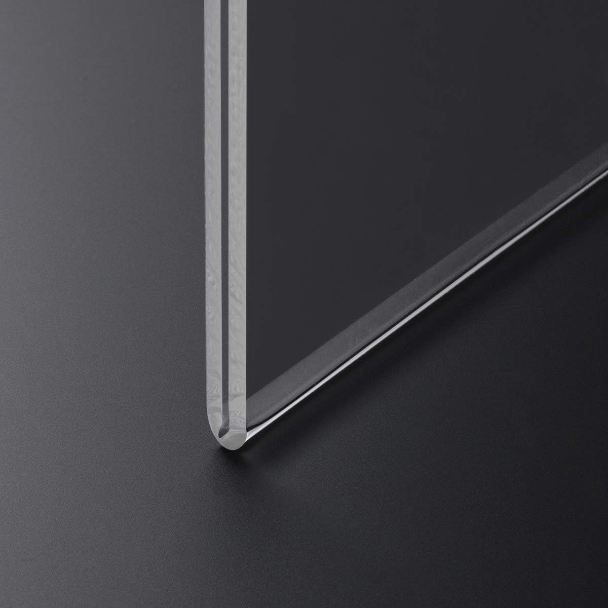 HIIMIEI Acrylic Wall Mount Sign Holder 8.5 x 11 Horizontal 12 Pack, Clear Paper Document Holder, Wall Mount Ad Frame with 3m Tape Adhesives & Screws for Office, Home, Store, Restaurant