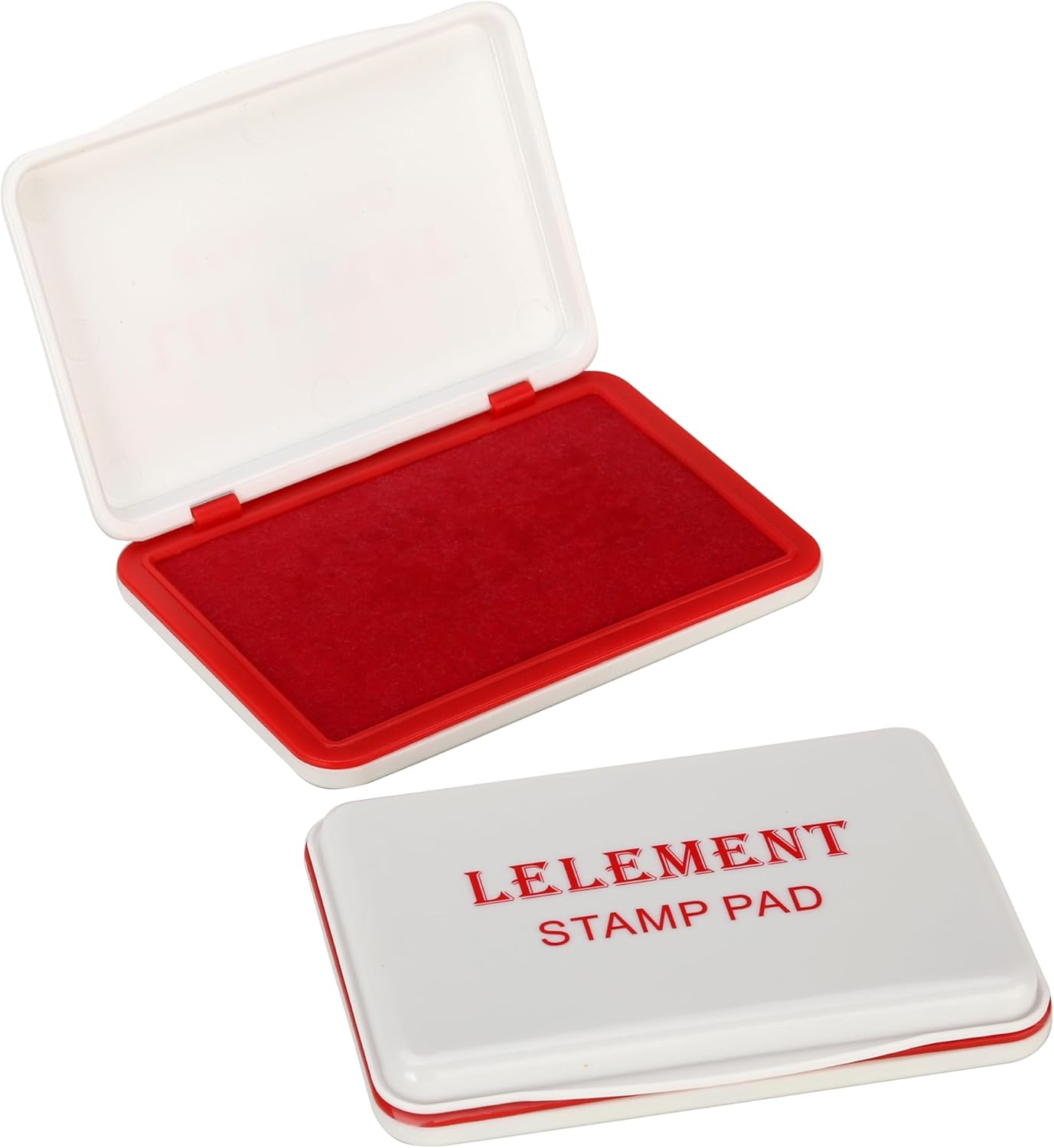 Ink Pads for Stamps | Red Ink Stamp Pad | Rubber Stamps Ink Pad - Premium Quality Felt Pad for Stamps | Stamp Pads | Small Size