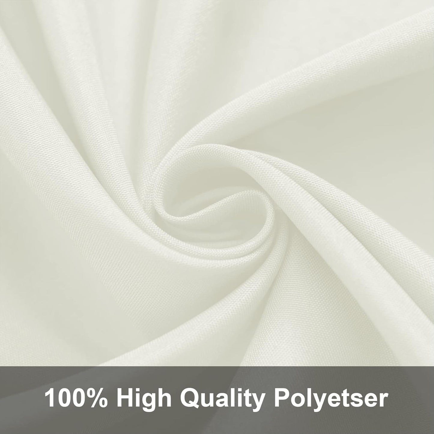 Joccun 10X10FT Ivory Backdrop Background for Photography,Polyester Backdrop Curtain Background Screen for Photography,Photoshoot,Video Recording,Studio(10X10ft,Ivory)