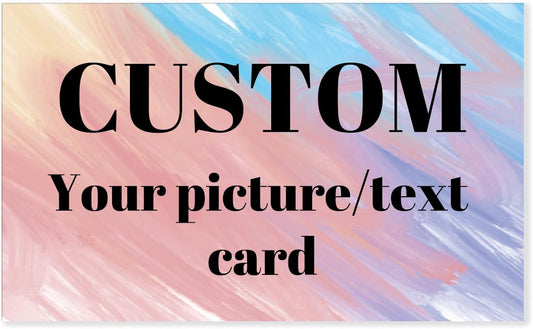 100pcs custom business cards thank you cards with logo picture 300gsm coated paper laminate two-sided printed (style 9)