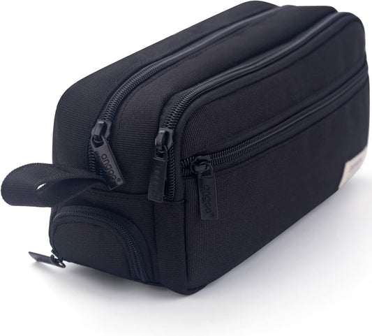 HVOMO Large Pencil Case High Capacity Holder Box Storage bag Desk Organizer Marker Pouch Pen For Middle School Office College Adult Girl and Boy(Black)