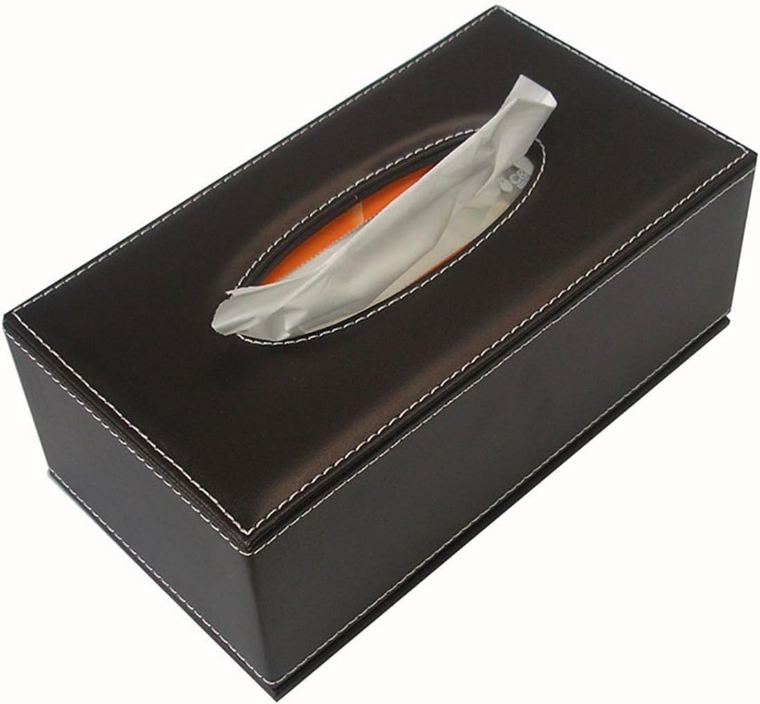 KINGFOM Office Desk Organizer Set 6 PCS Office Supply Synthetic Leather Desk Set Including Desk Organizer, Mouse Pad, File Cabinet, Document Holder, Crystal Holder and Tissue Box Holder(T02K)