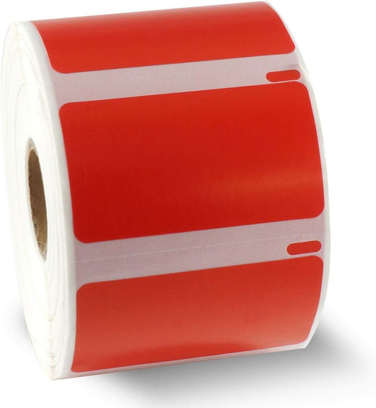 BETCKEY - Compatible DYMO 30334 (2-1/4" x 1-1/4") Medium Multipurpose Barcode/FNSKU Labels - Compatible with Rollo, DYMO Labelwriter 450, 4XL & Zebra Desktop Printers[1000 Labels, Red]